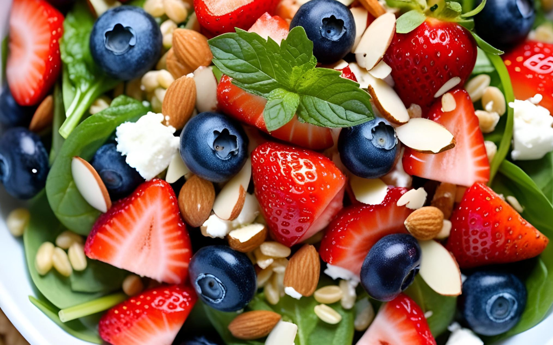 ‘Berry’ Salad with Honey Lime Vinaigrette